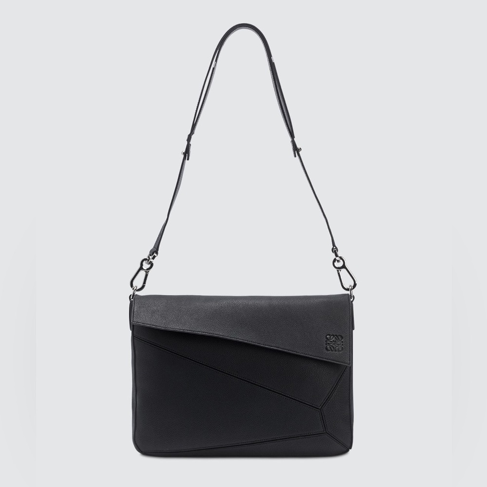 Loewe Puzzle Black Messenger Bag